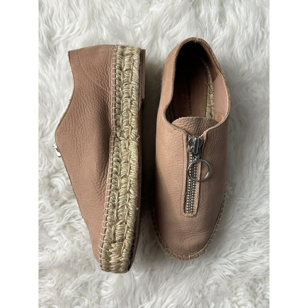 Alexander Wang Womens Devon Espadrille Flat Brown Tan Size 7US / 37EU Medium